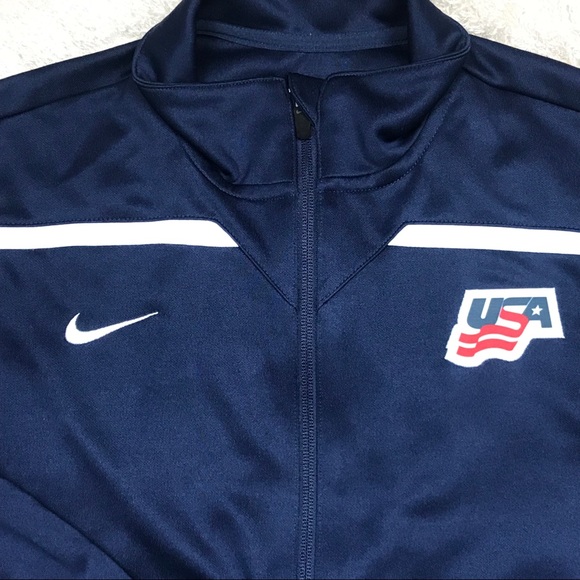 Nike USA Navy Blue  Dry Fit Jacket - Picture 3 of 7